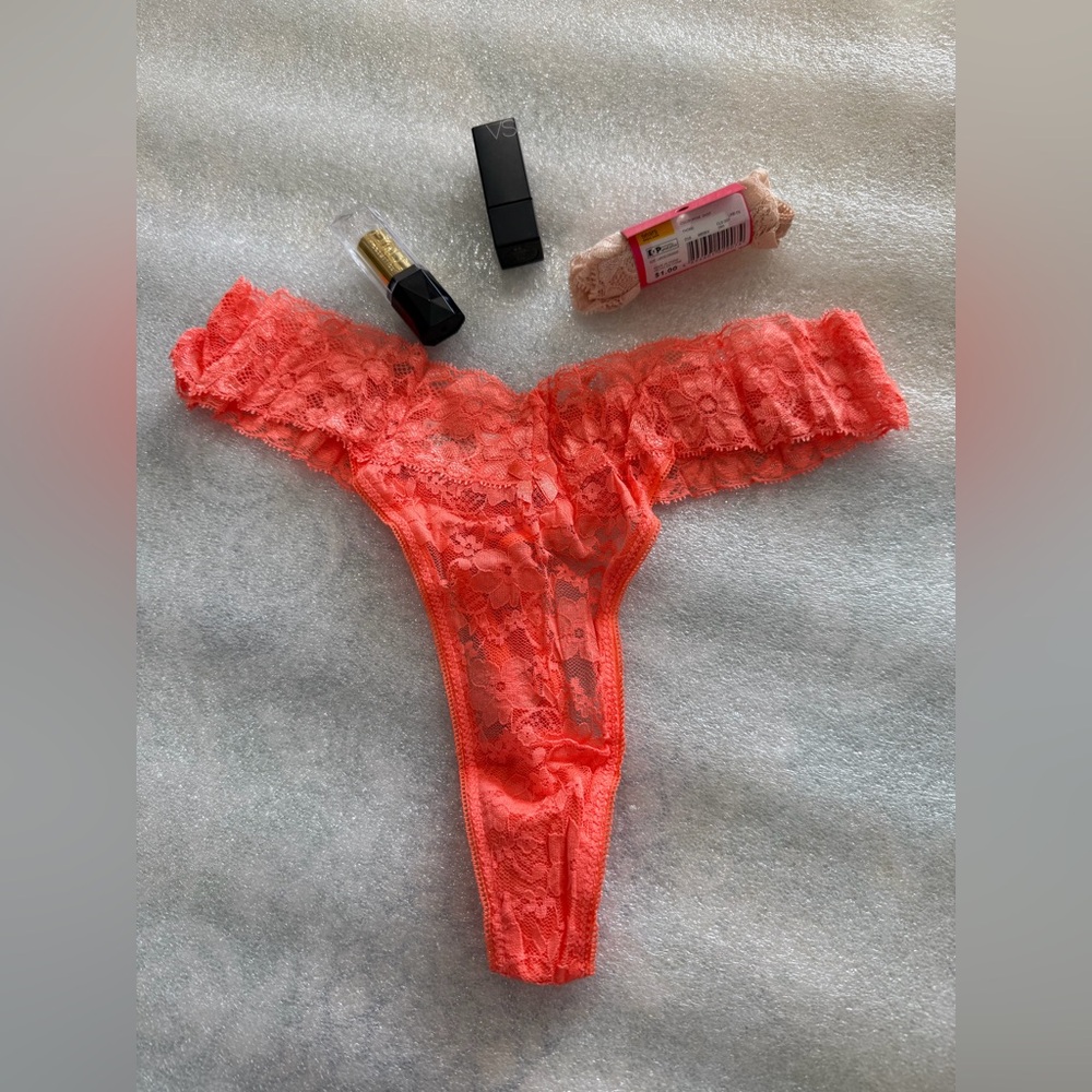VS Victoria’s Secret MUSE and FORU Lipstick Set - Red and Orange & two thongs